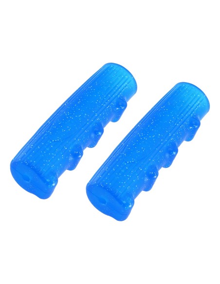 Grips 7/8 long 116mm Kraton Rubber 0214 Sparkle/Blue.